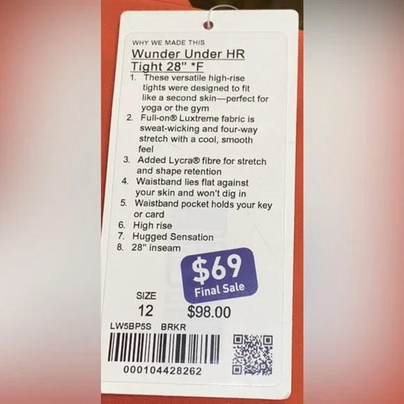 Lululemon Wunder Under Tights 28” High Rise - Picture 4 of 8